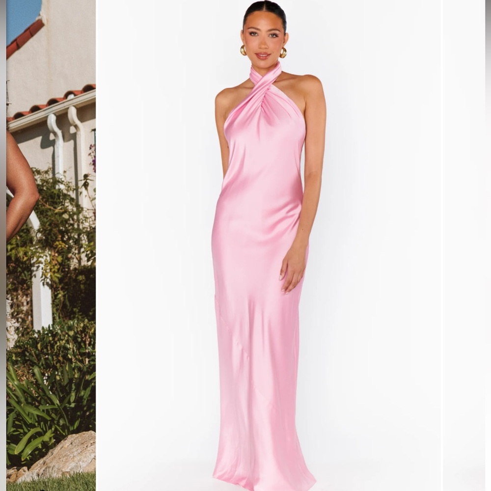 SOLD Jasmine halter maxi dress